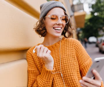 girl and phone